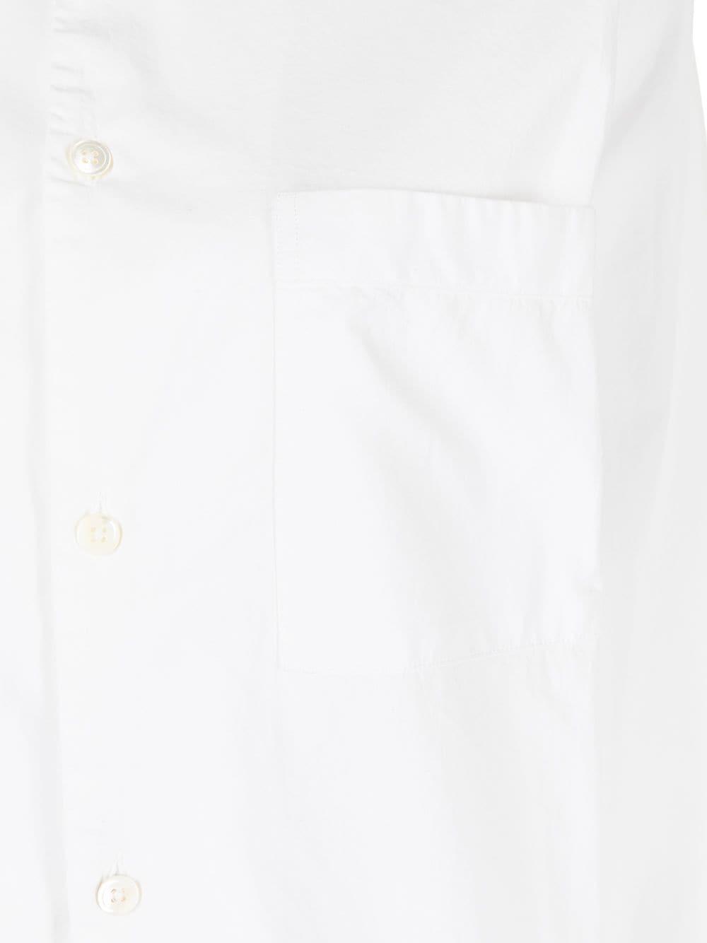 poplin long-sleeve pajama shirt