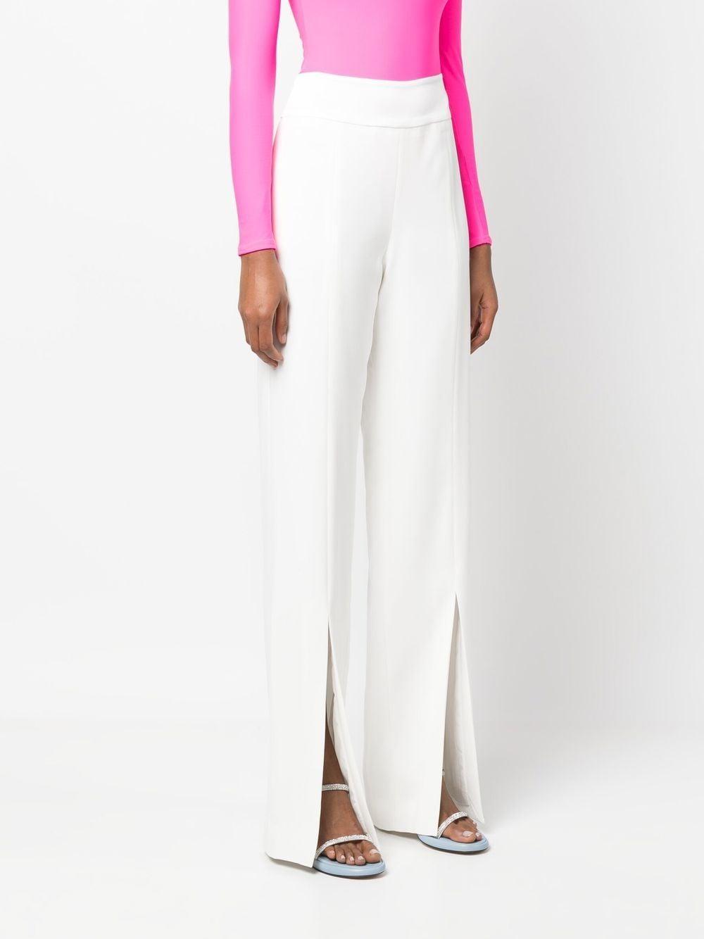 split-cuff high-waist trousers