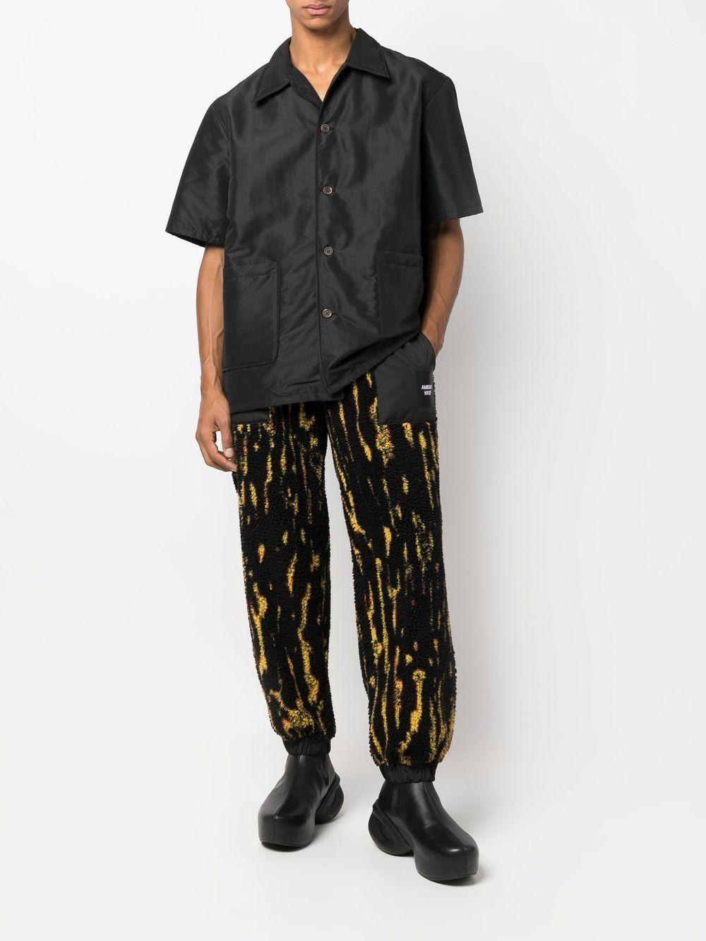 printed drawtring track pants