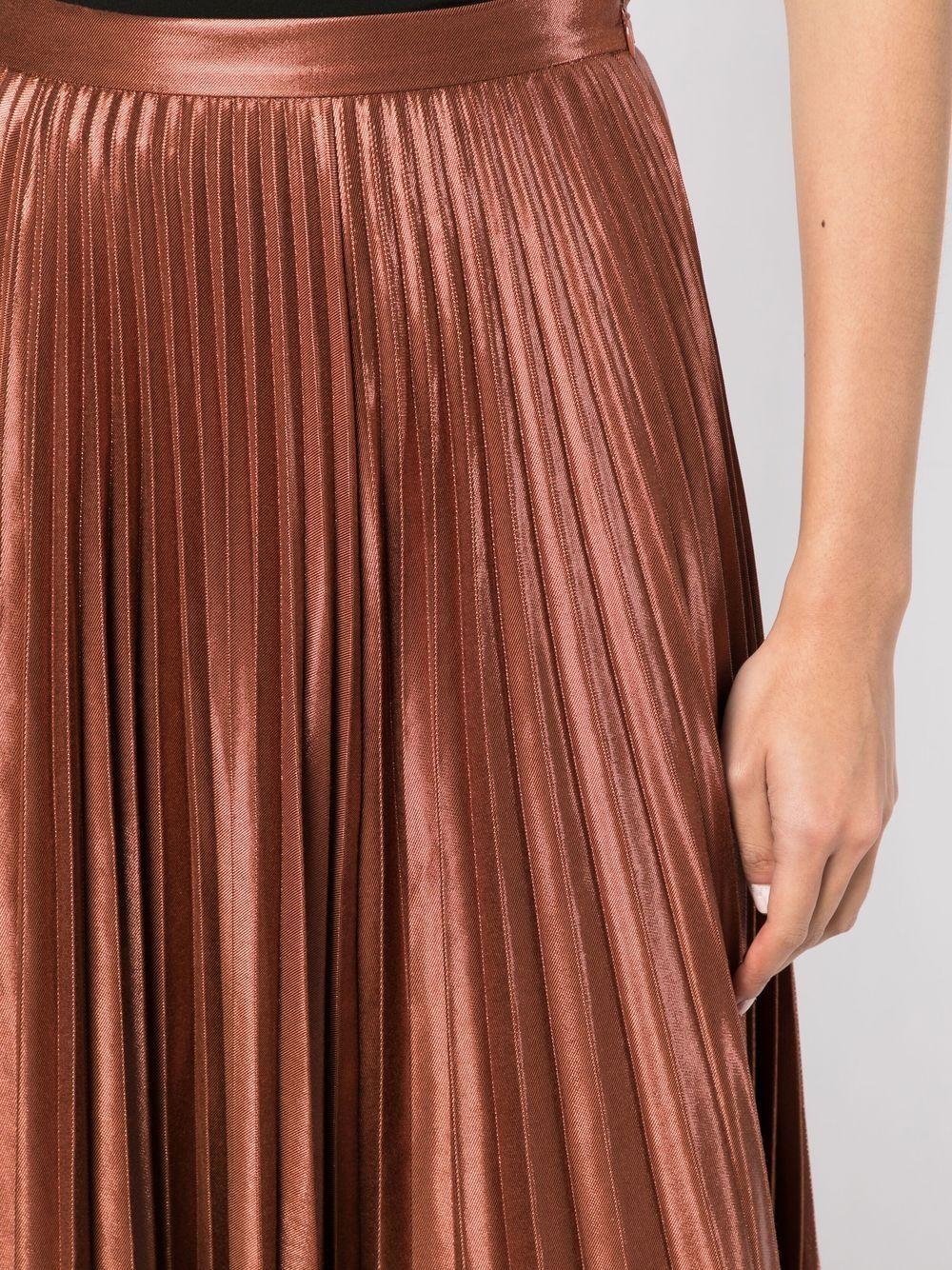 Sif pleated midi skirt