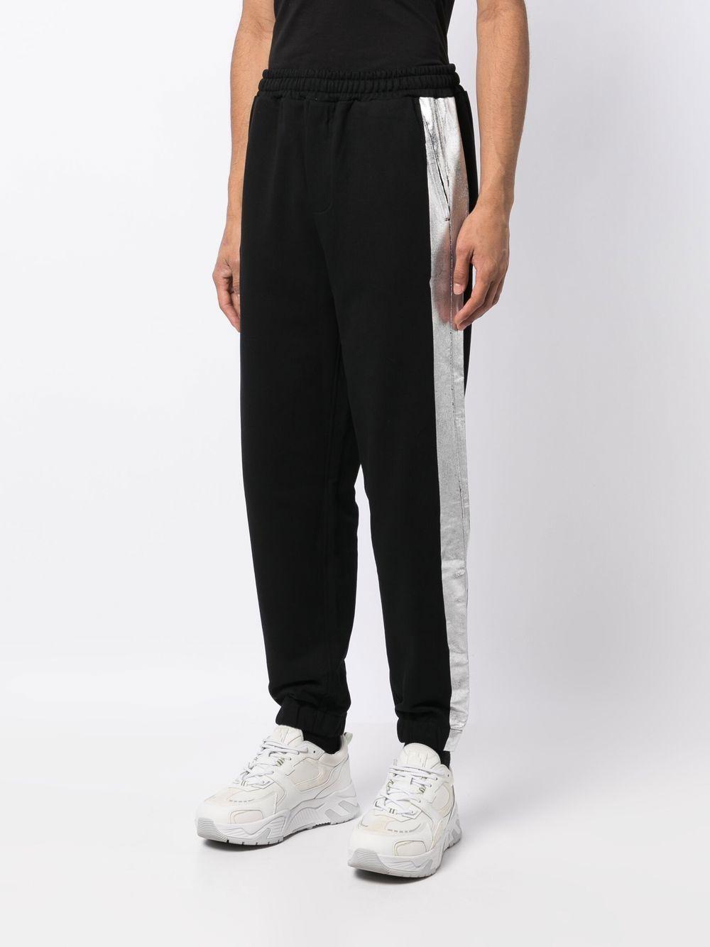 metallic-detail track pants 