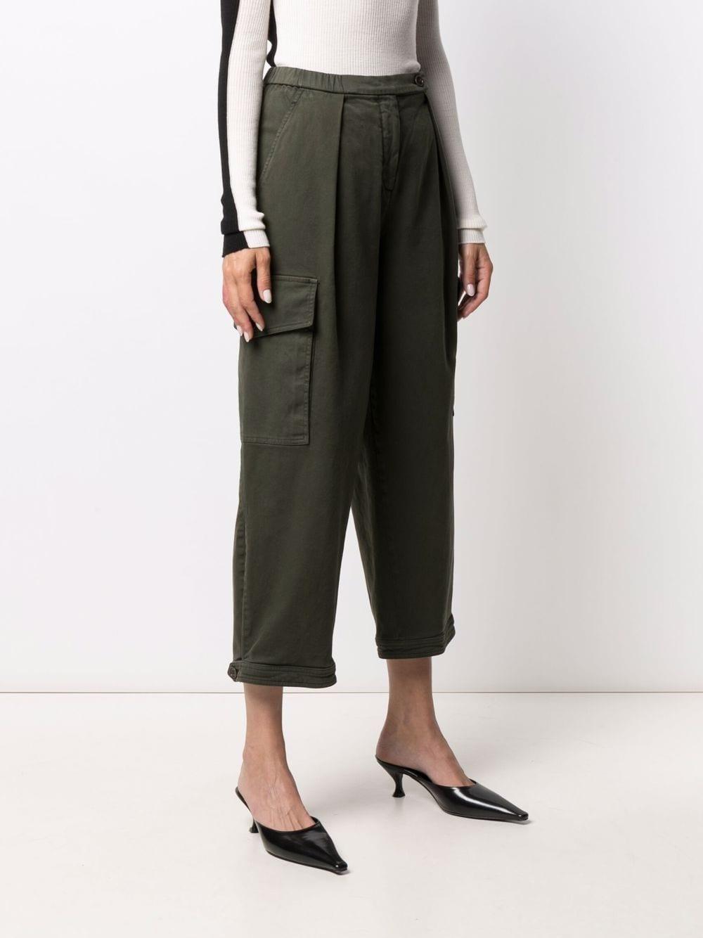 high-rise cropped trousers