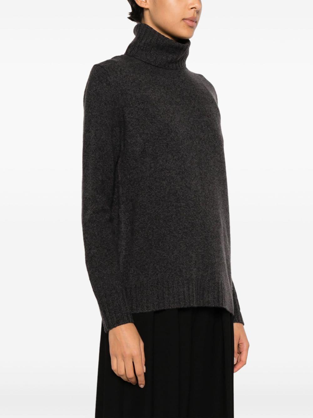 roll-neck wool jumper