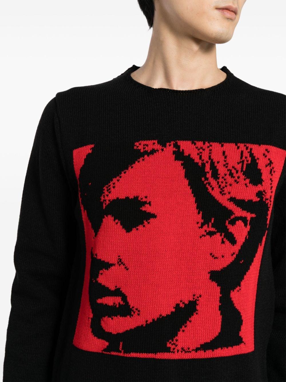 Andy Warhol intarsia jumper