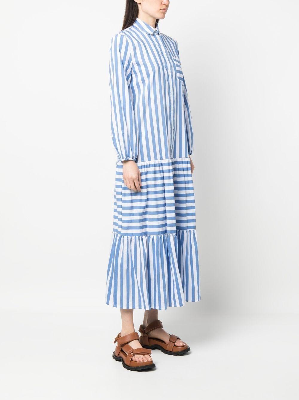 striped maxi dress