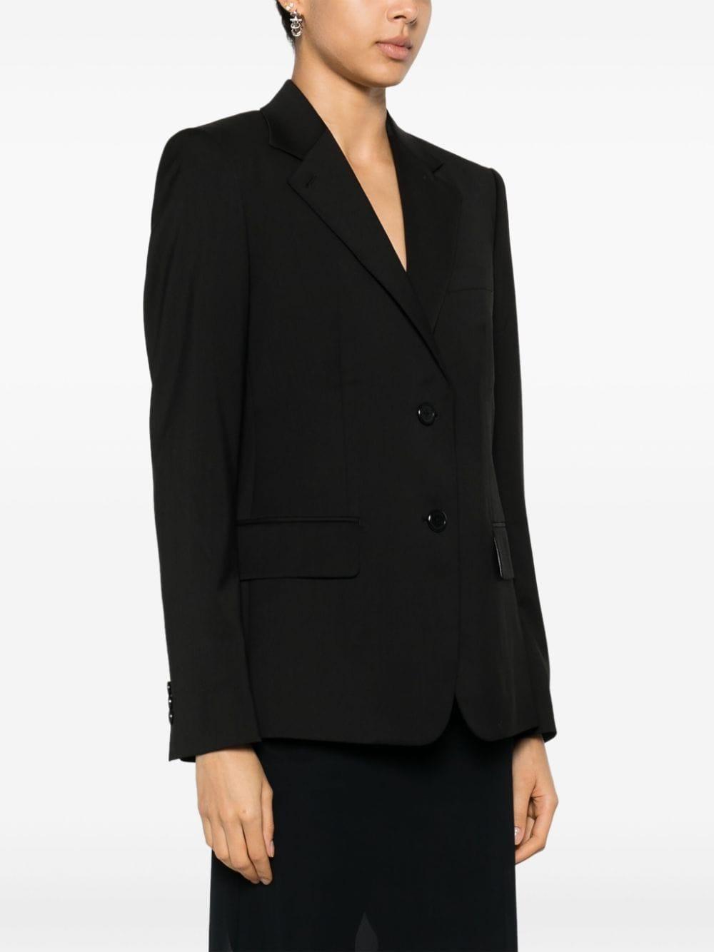 single-breasted wool blazer