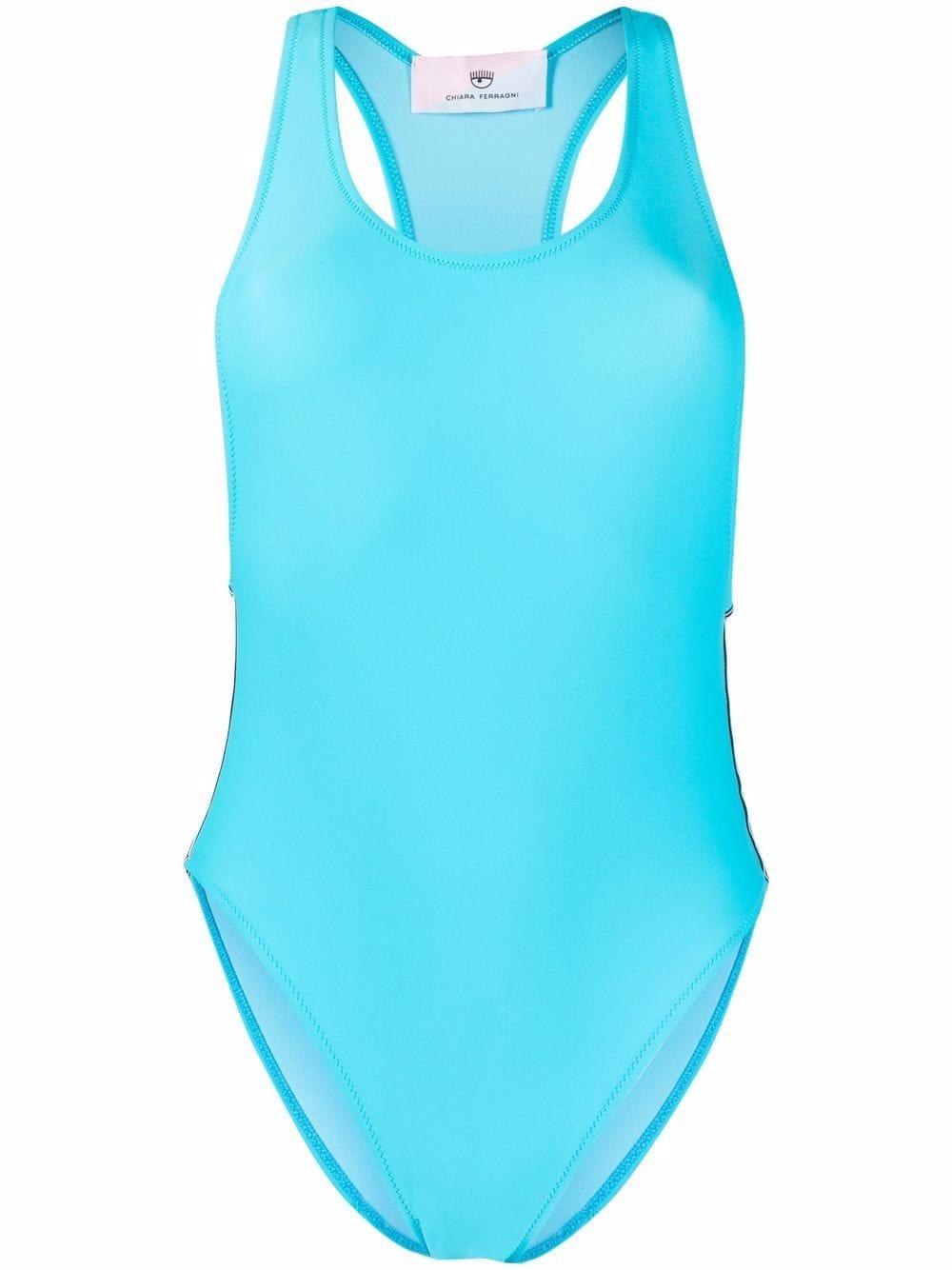 Logomania sleeveless swimsuit 