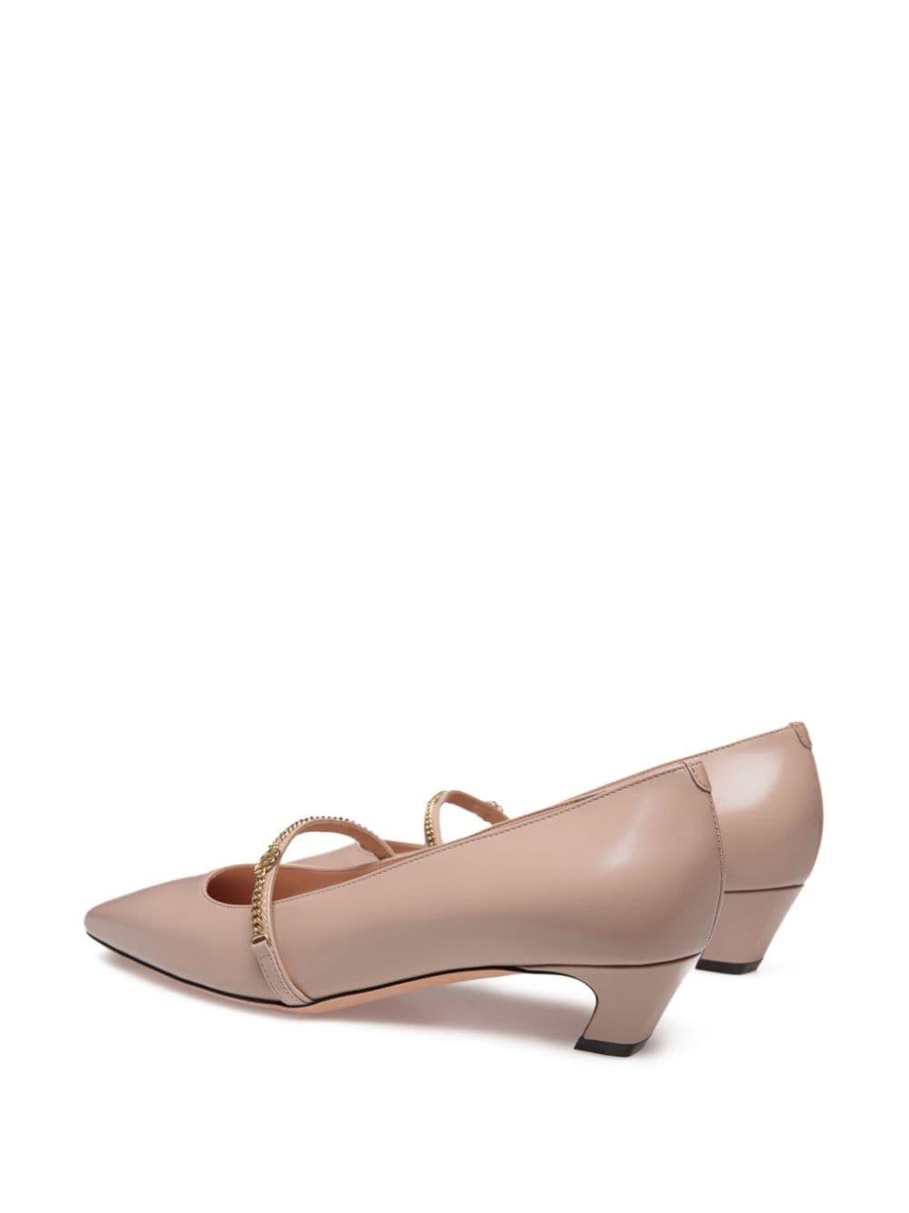 Sylt brushed-leather pumps