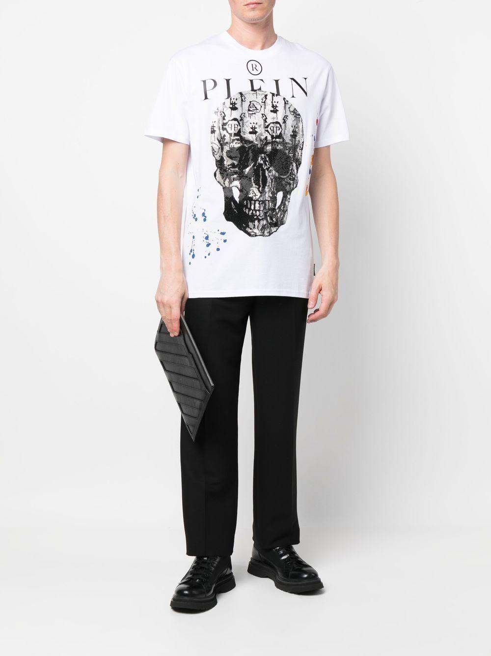 skull-print short-sleeve T-shirt