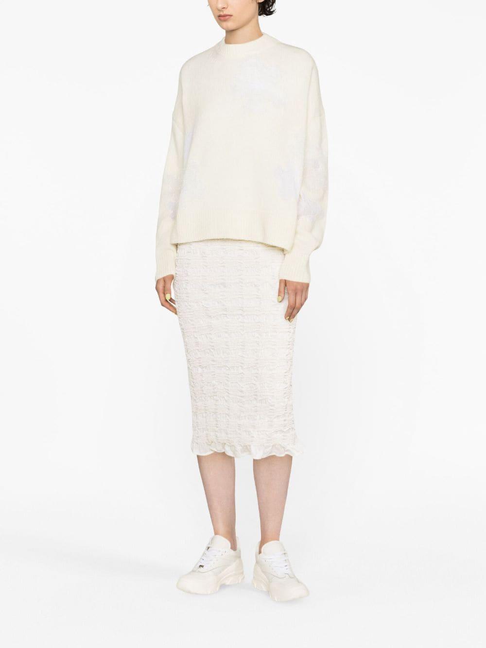 drop-shoulder knitted jumper