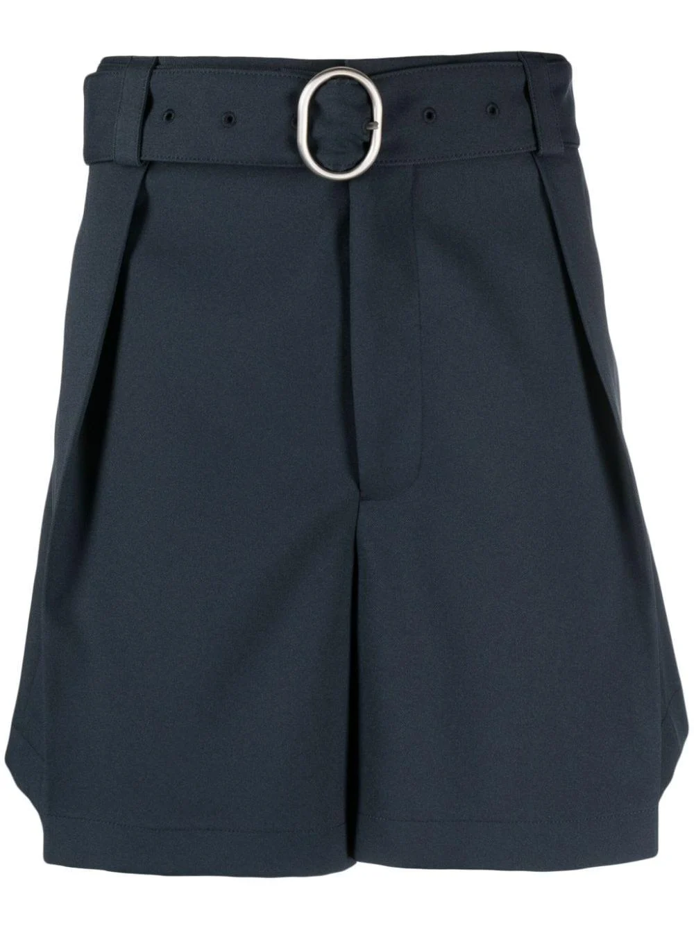 belted wide-leg shorts