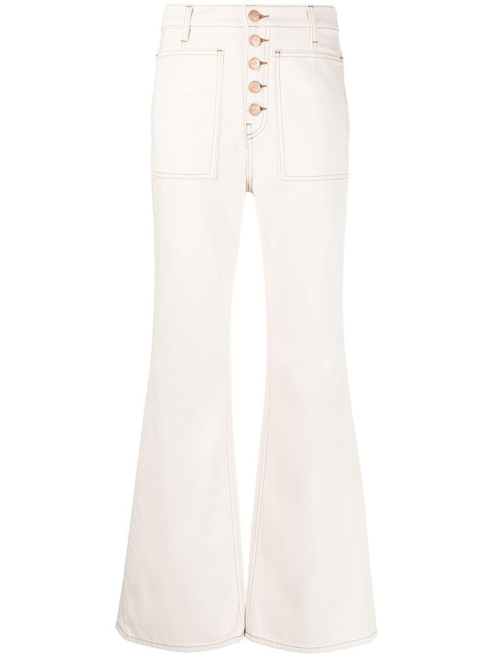 The Lou high-rise flared jeans