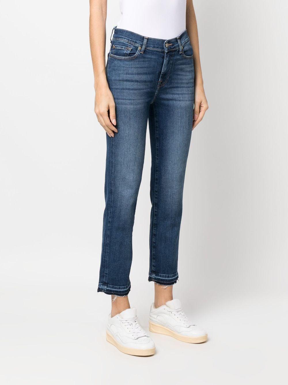 straight-leg cropped jeans