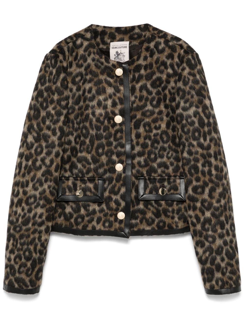 leopard-print jacket