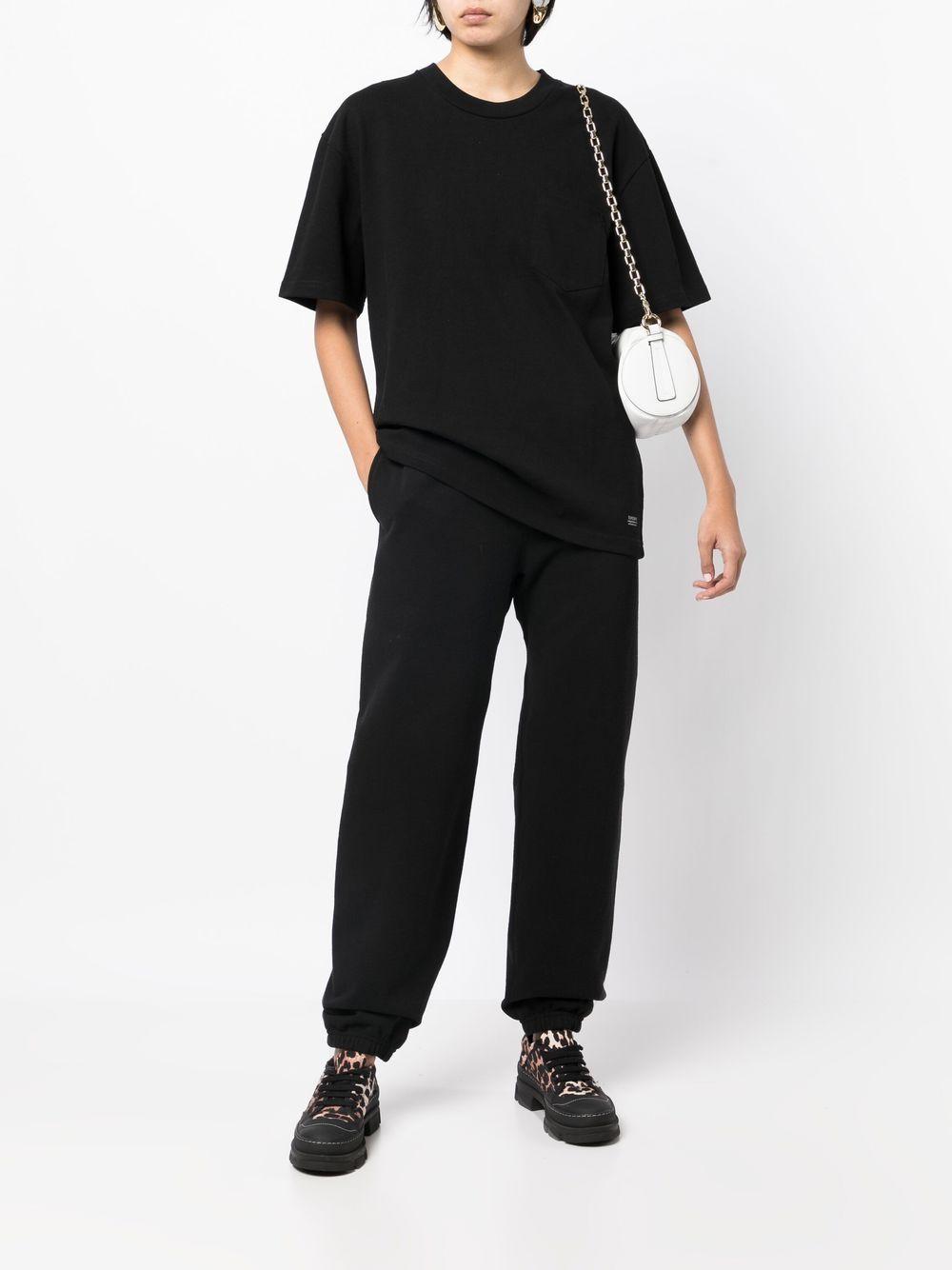 straight-leg cotton track pants