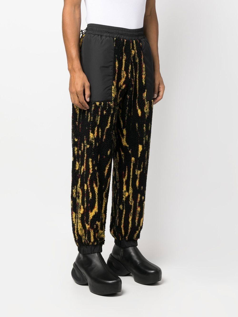 printed drawtring track pants