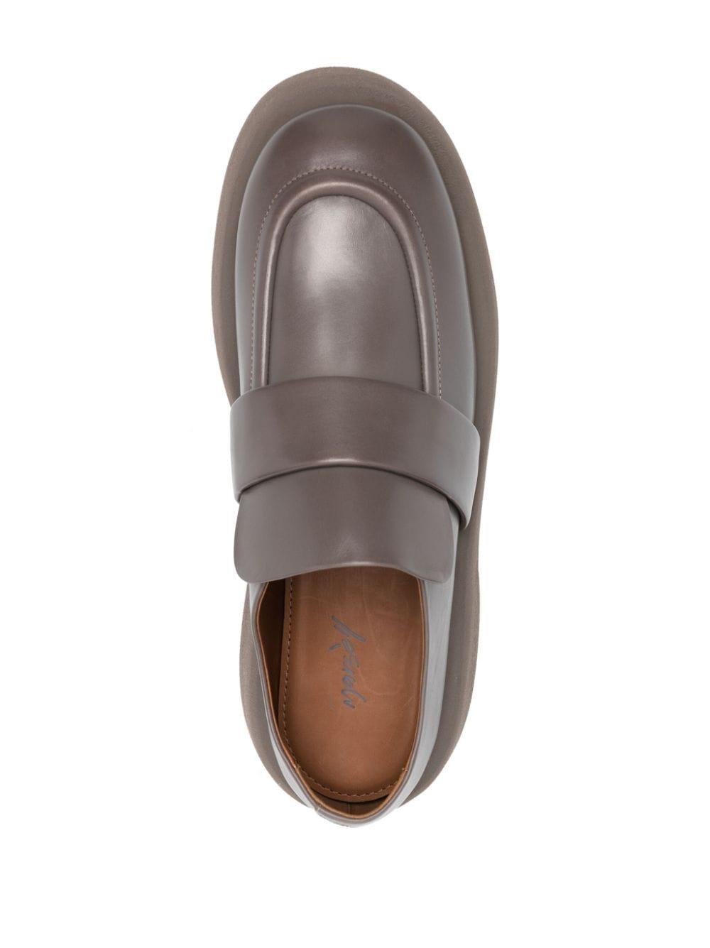 chunky leather loafers