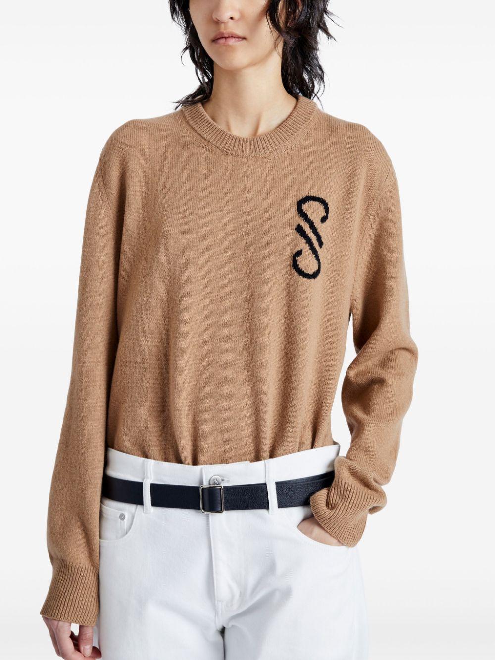 Harrison monogram-jacquard jumper