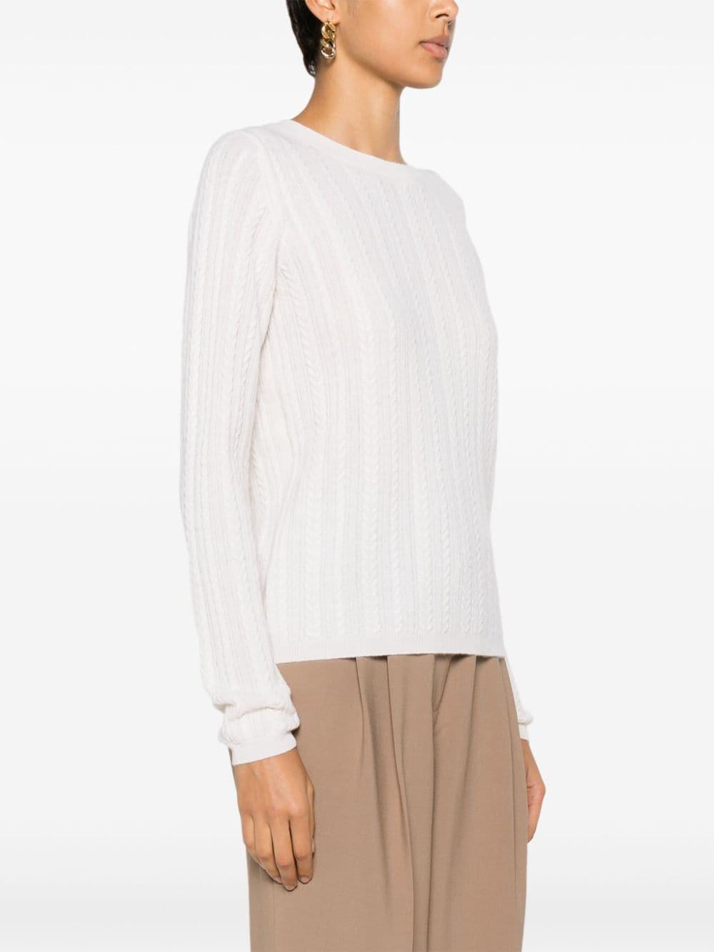 cable-knit cashmere jumper