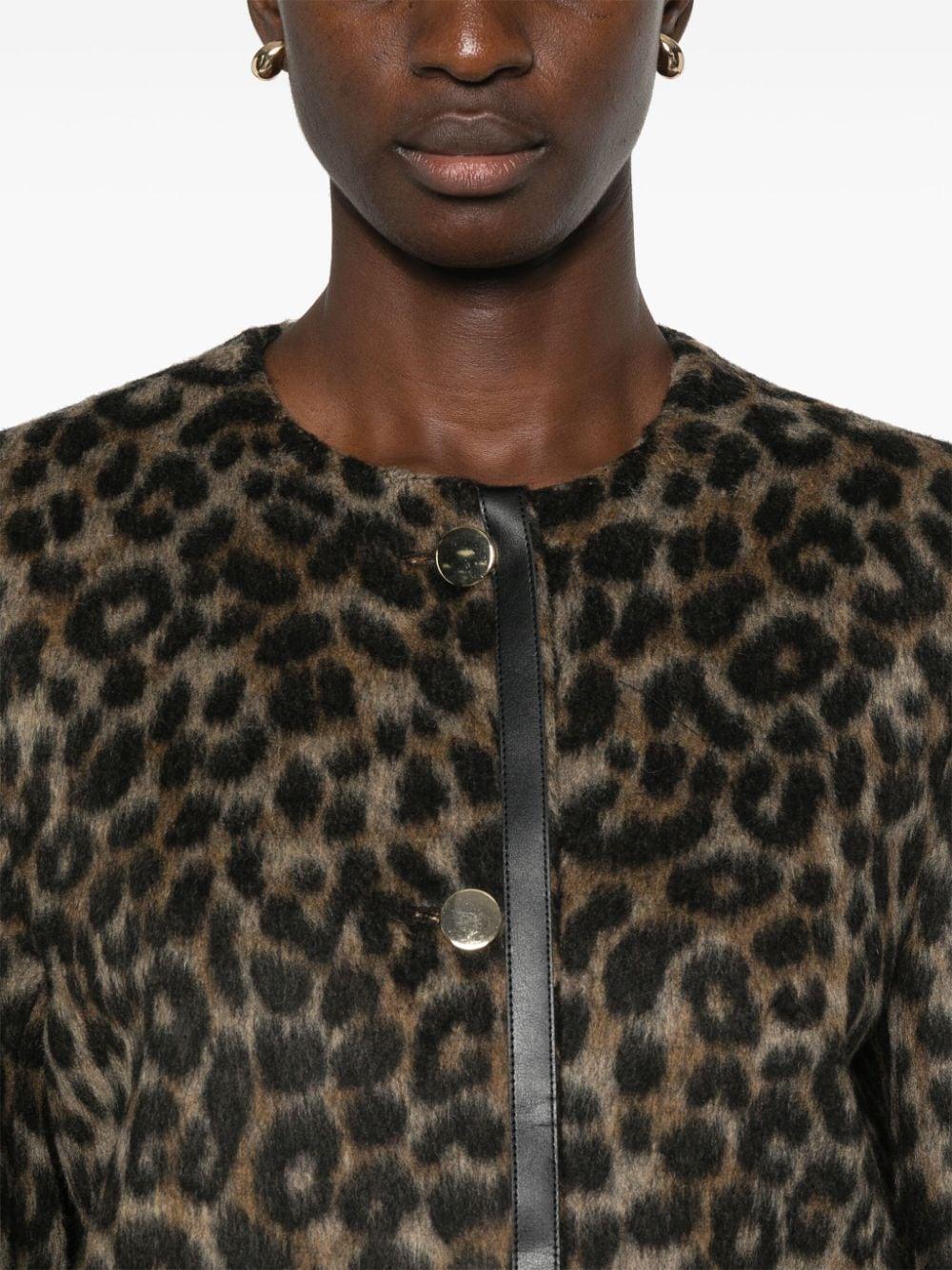 leopard-print jacket