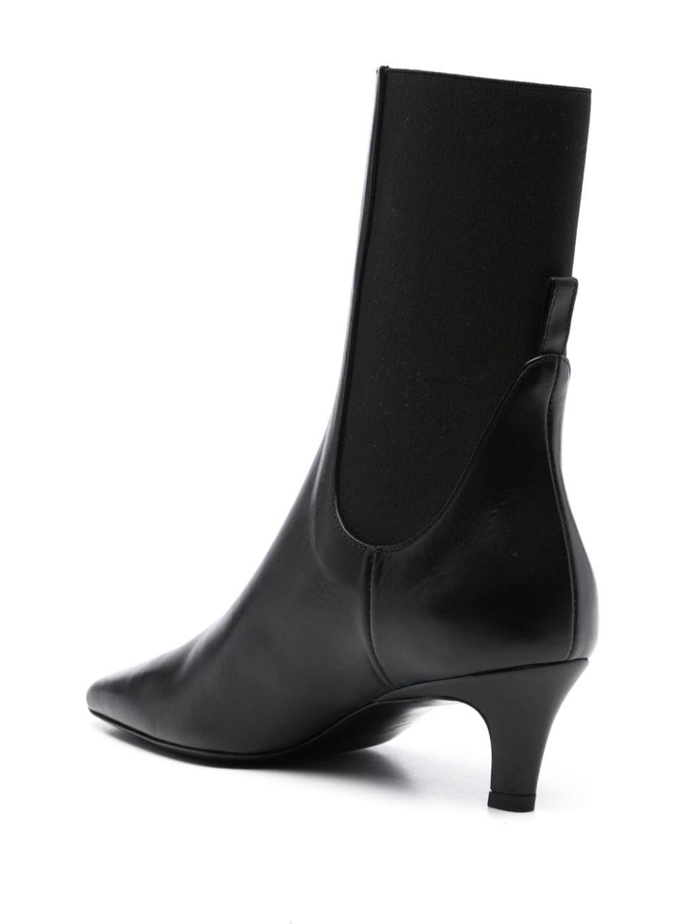 The Mid Heel leather boots