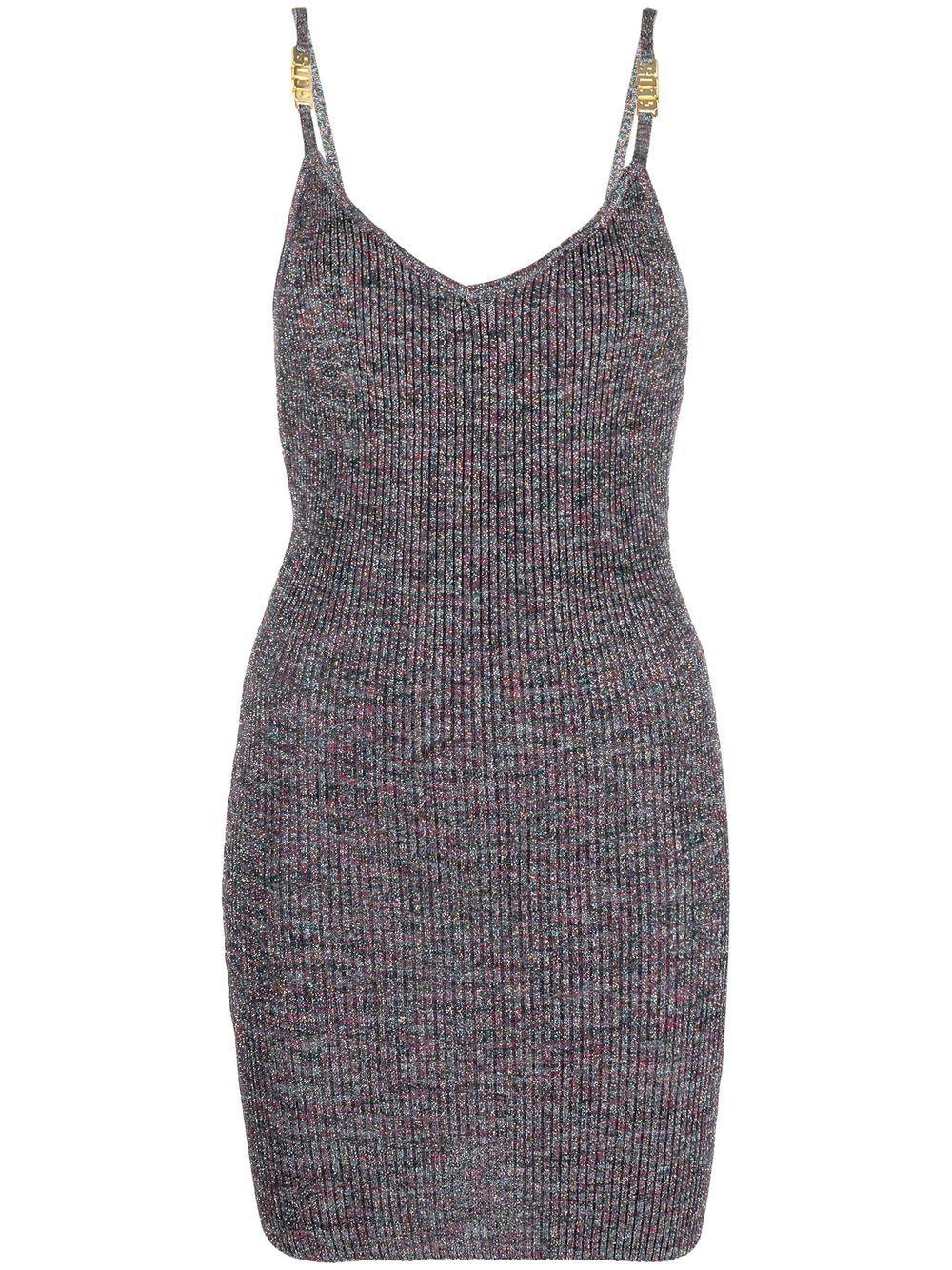 open-back mini knitted dress 