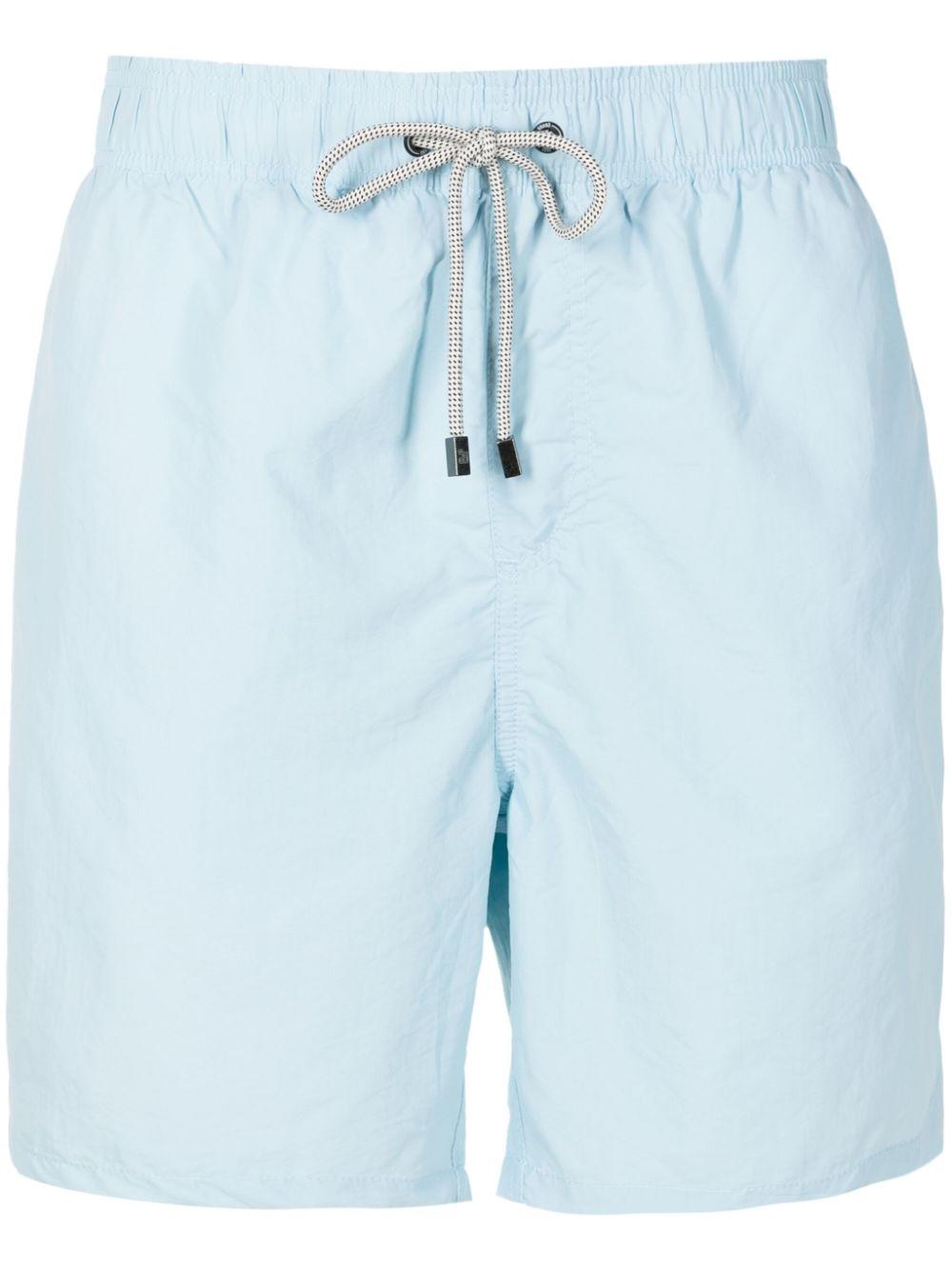 elasticated-drawstring swim shorts