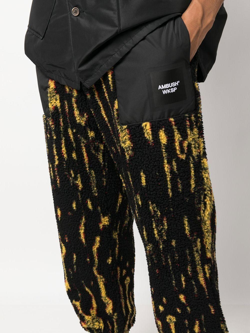 printed drawtring track pants