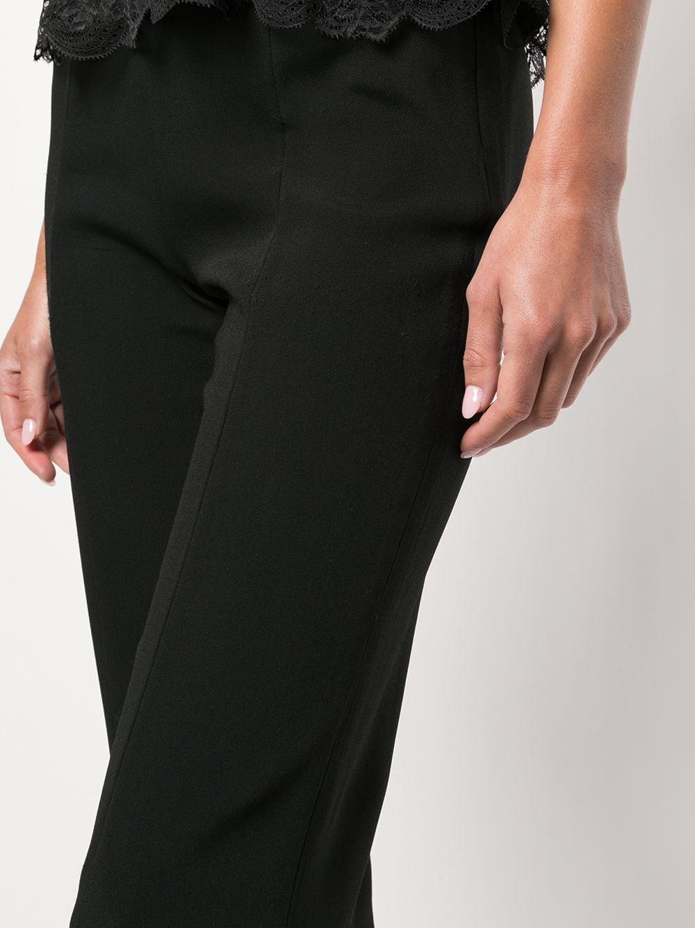 Crepe straight-leg trousers