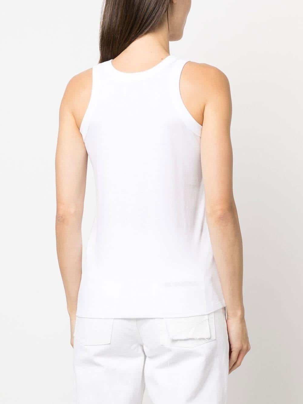 round-neck cotton tank top