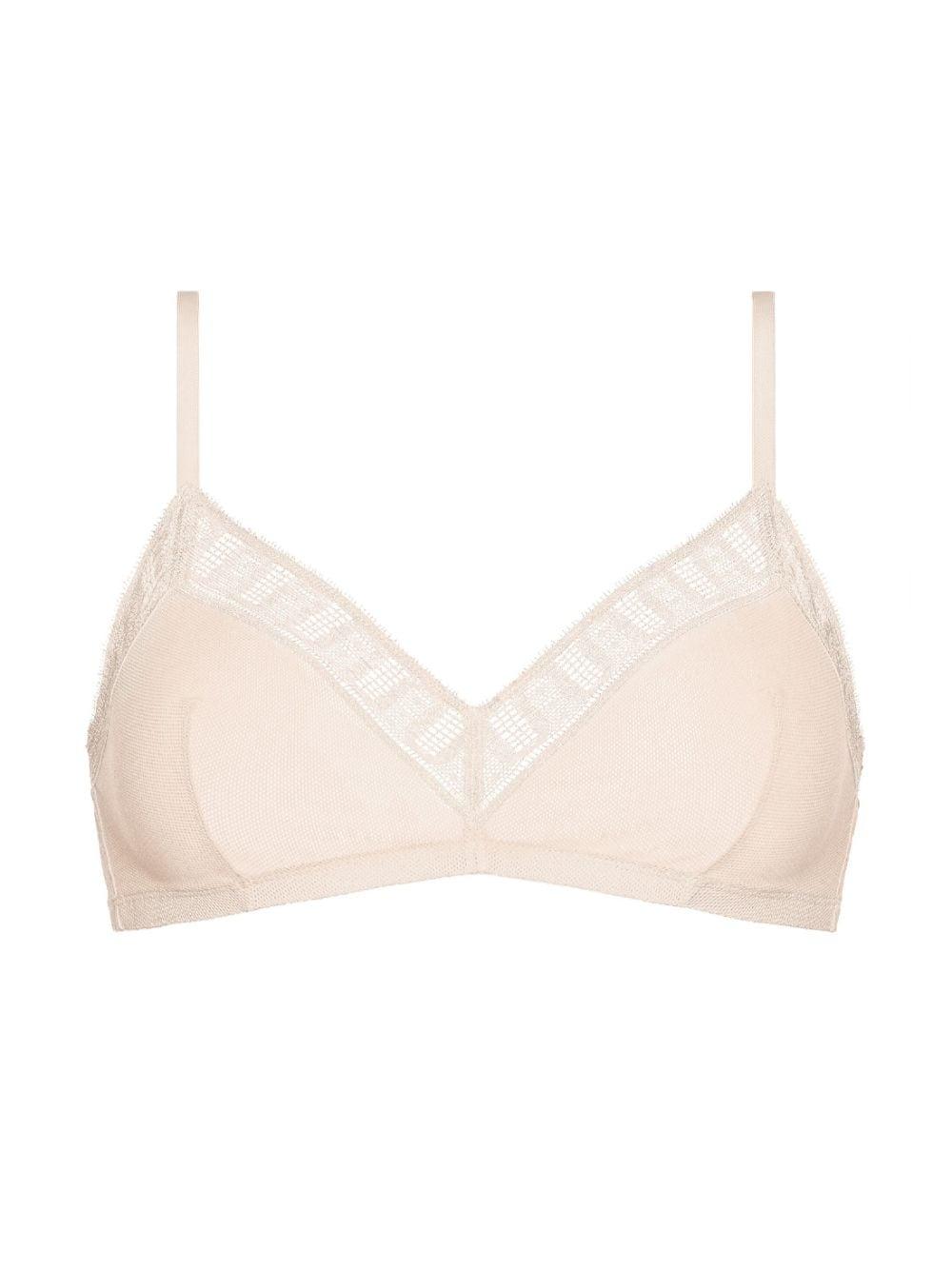 Memory lace triangle bra