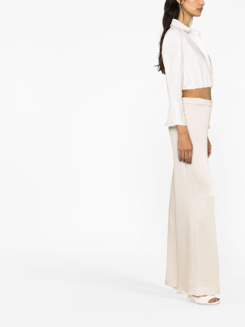 high-rise wide-leg trousers