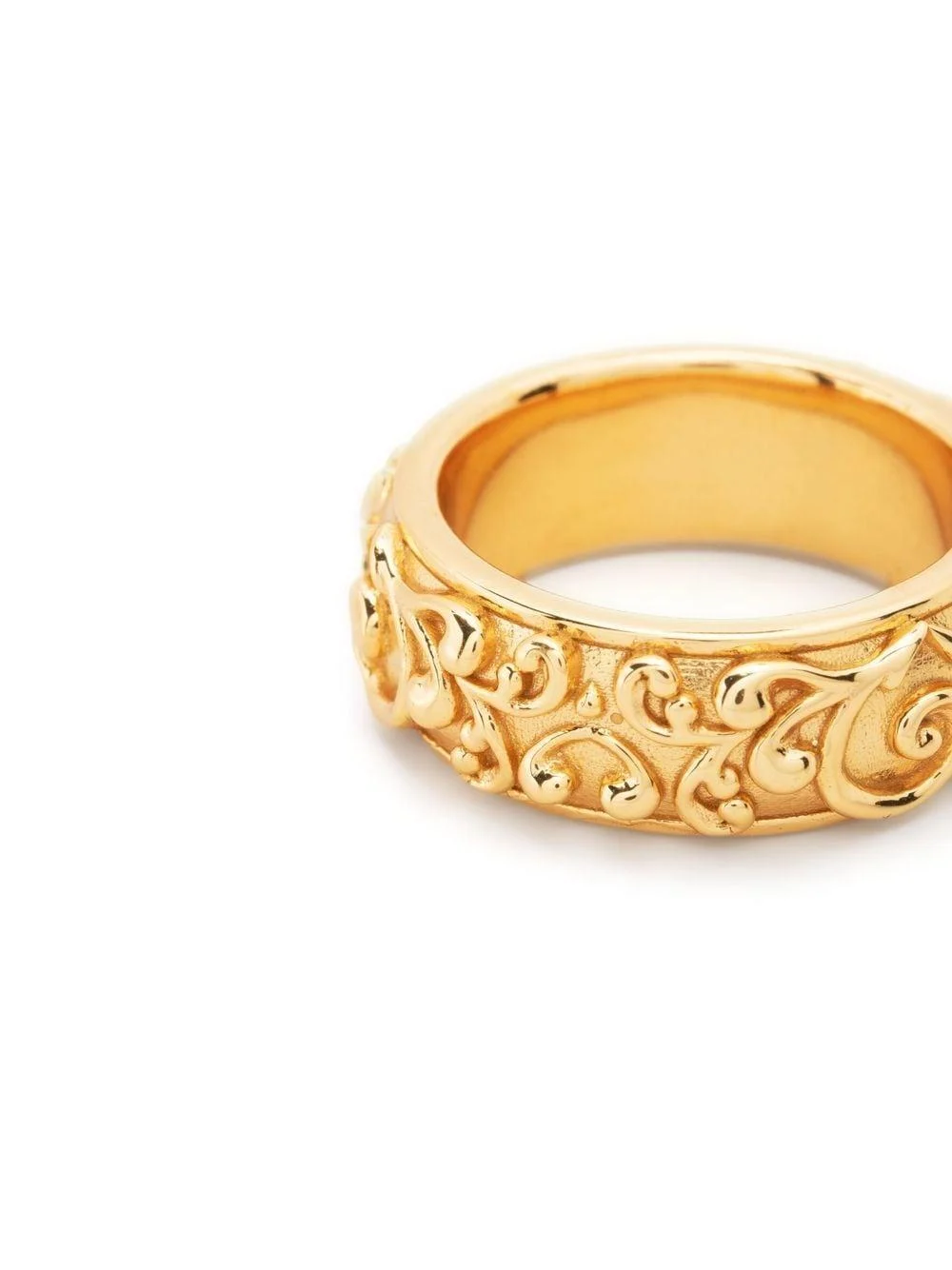 Large Gold Arabesque band ring