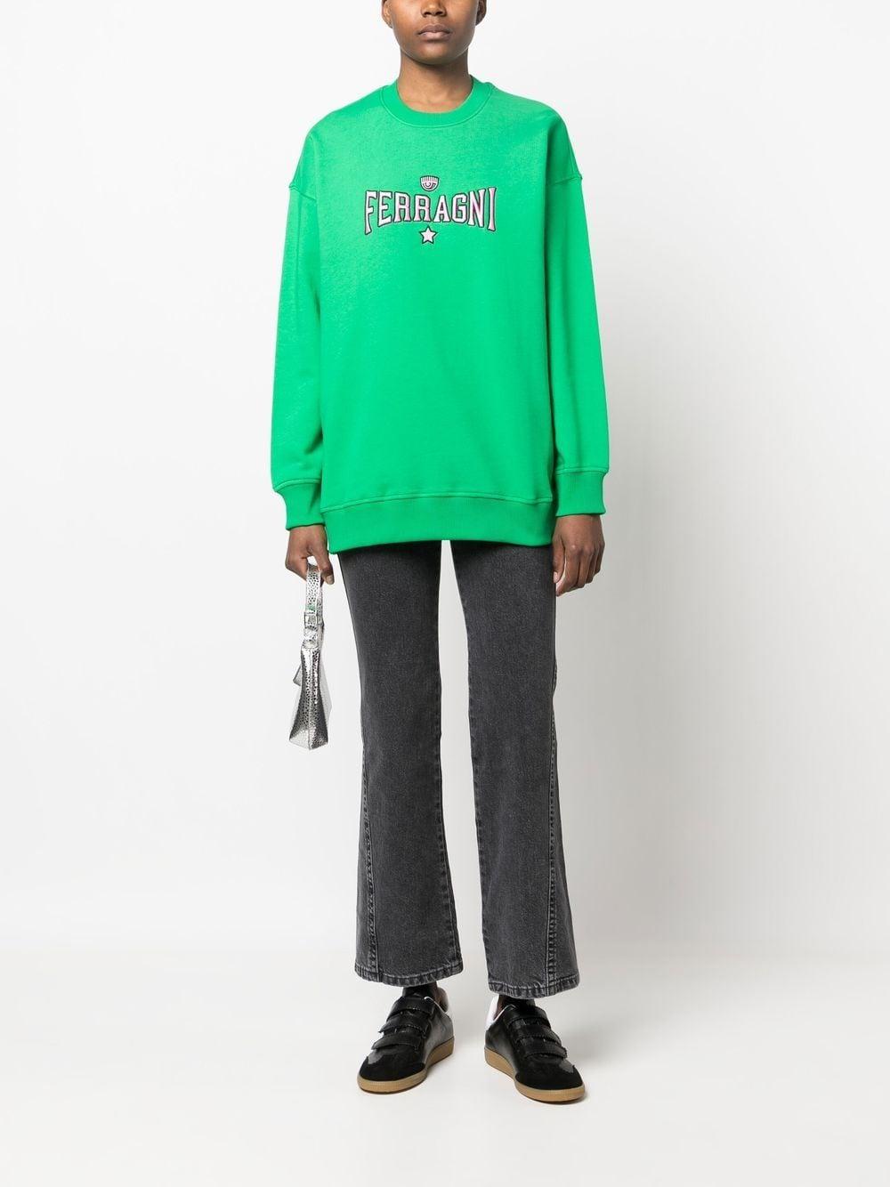 logo-embroidered sweatshirt