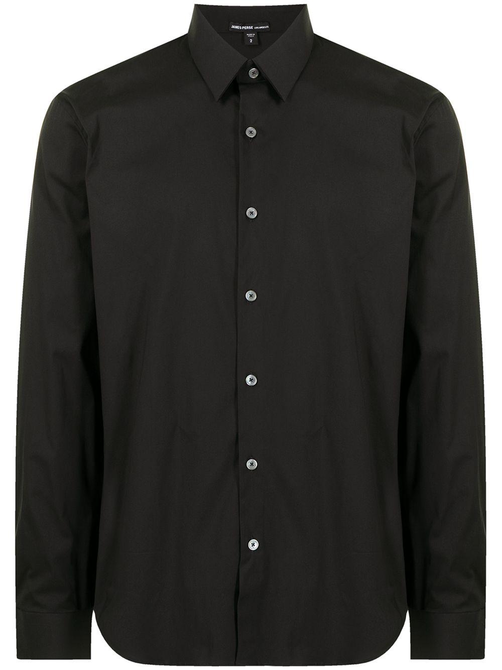 matte stretch-poplin shirt