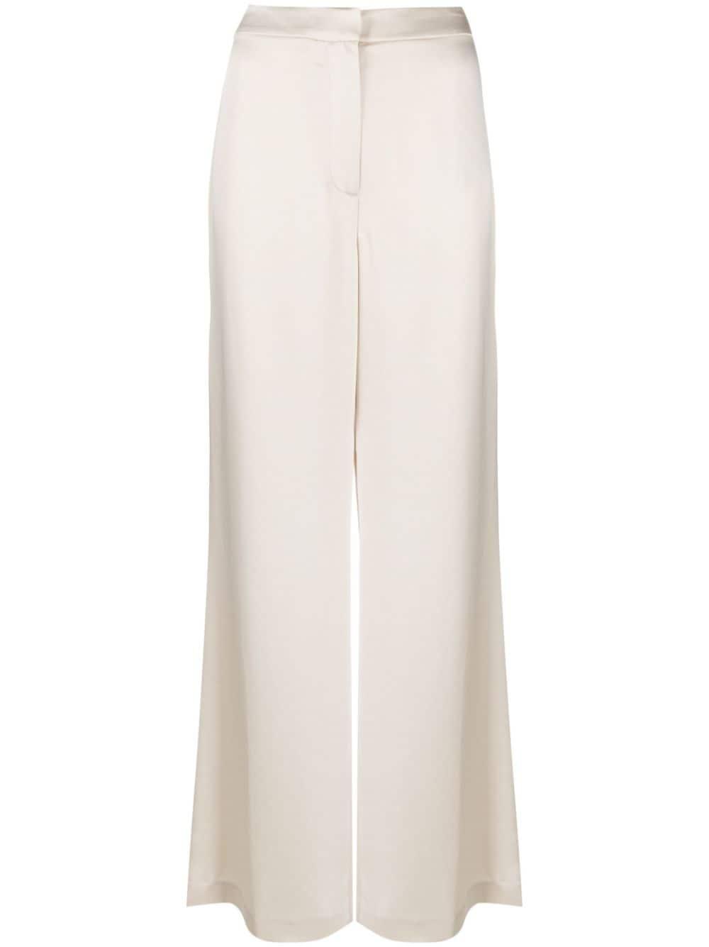 high-rise wide-leg trousers