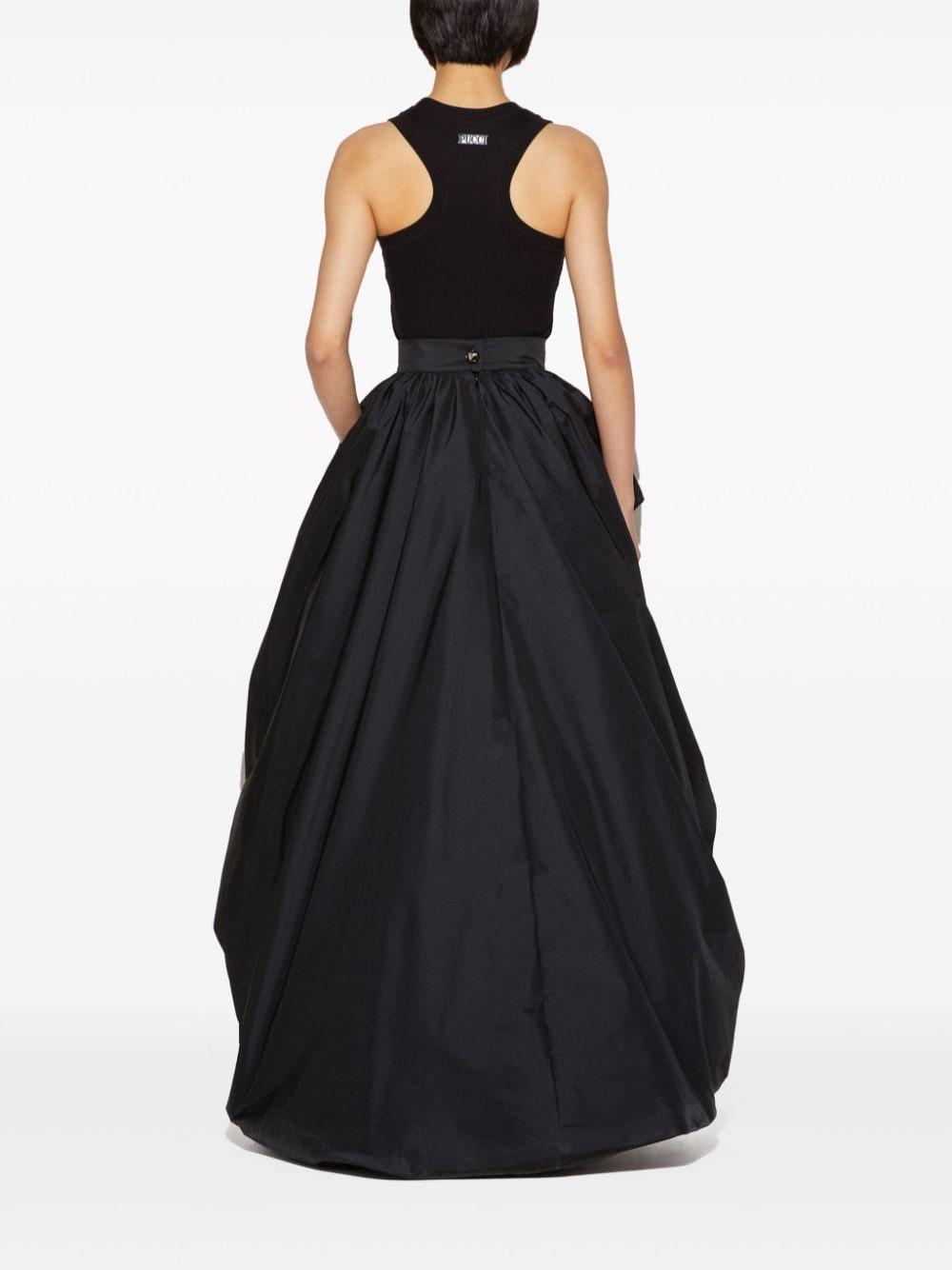 asymmetric taffeta full skirt