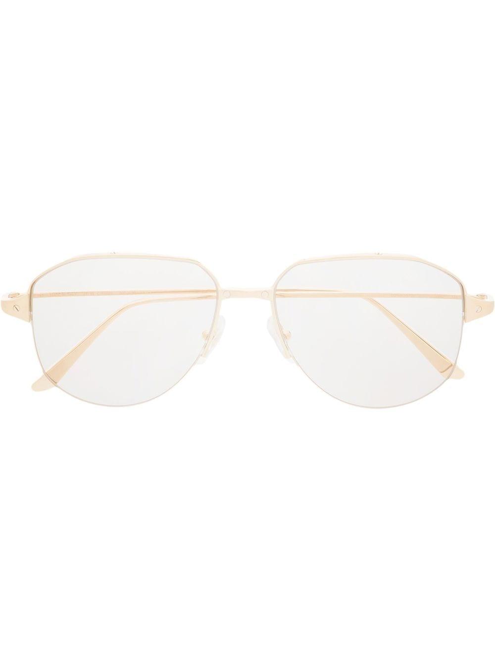 pilot-frame tinted sunglasses 