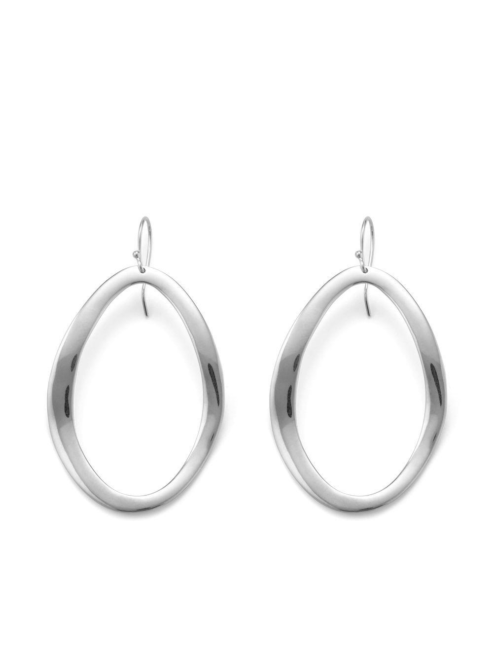 Classico Wavy Oval drop-earrings