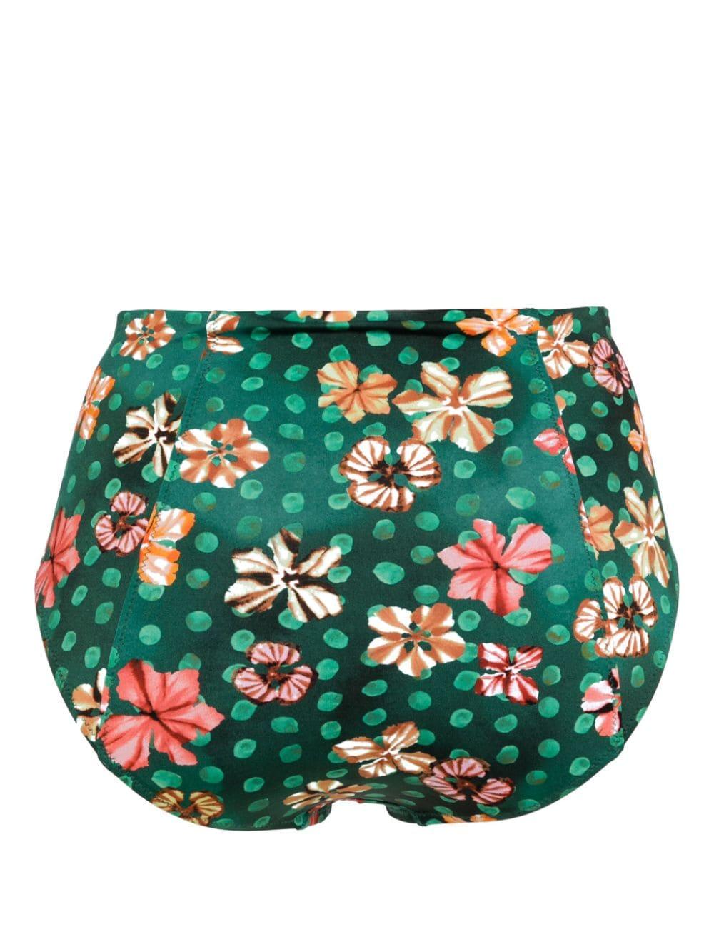 Zahara floral-print bikini bottoms