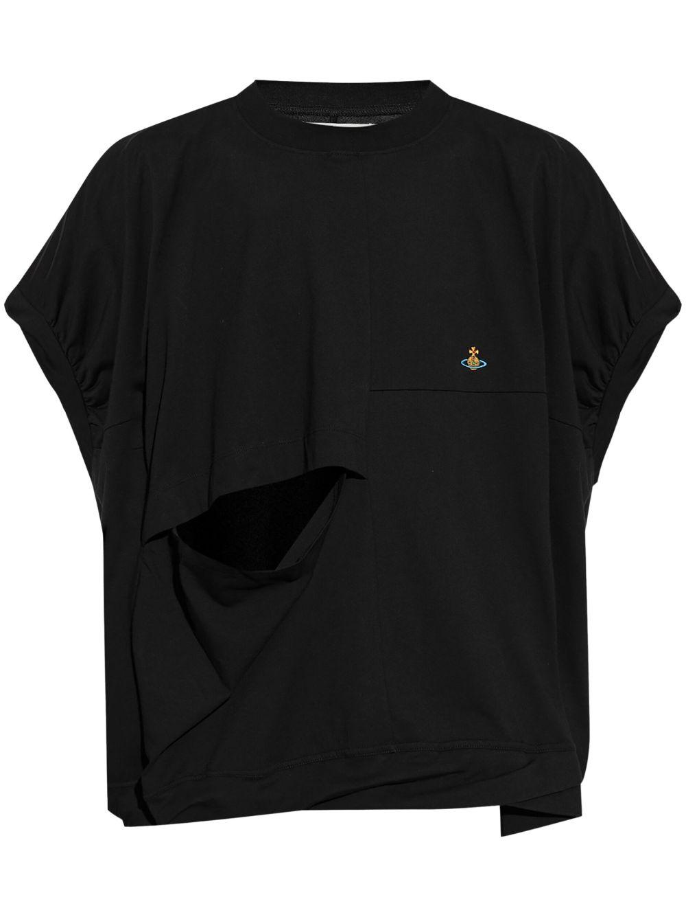 logo-patch cotton T-shirt