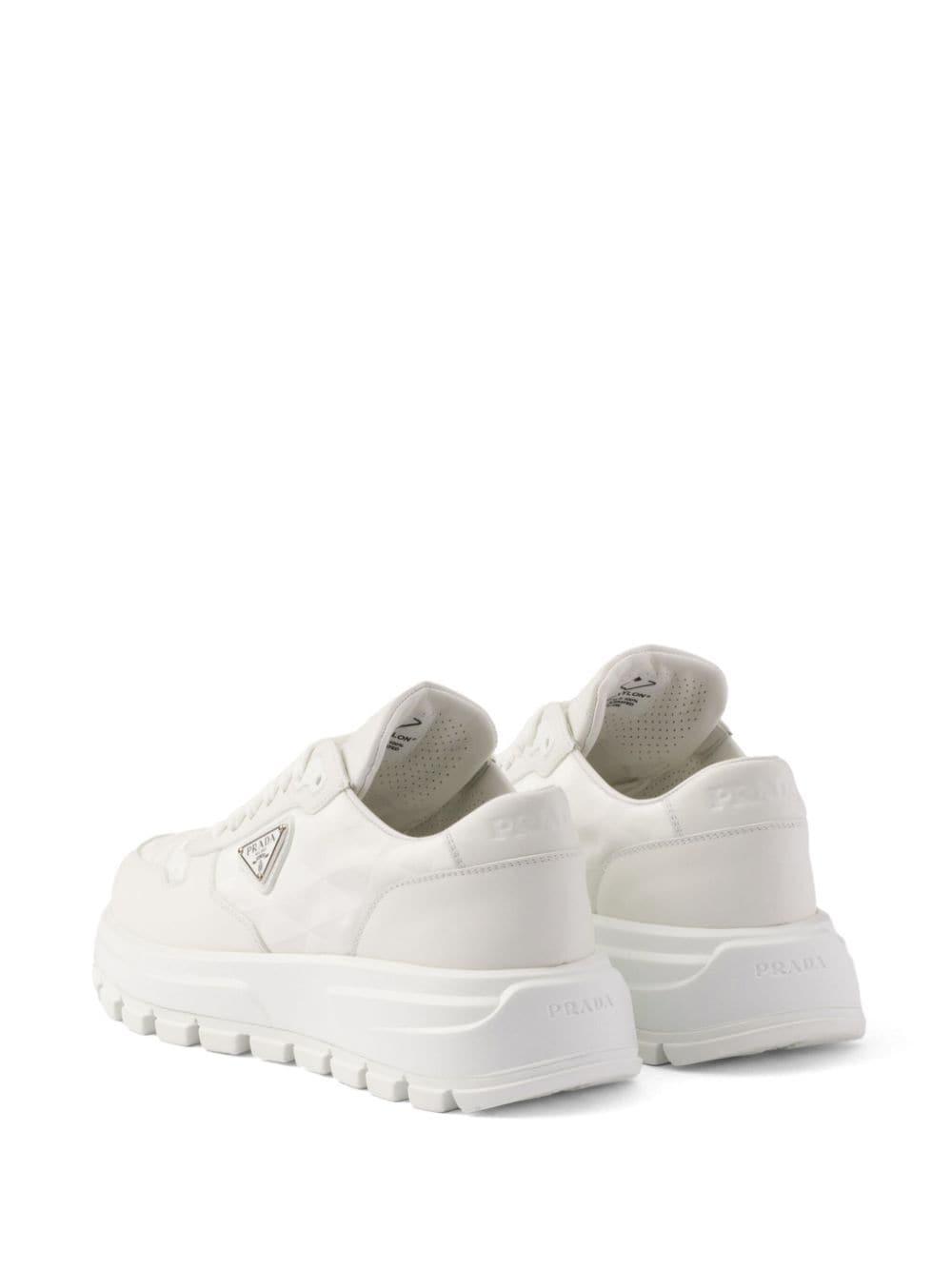 PRAX 01 Re-Nylon and leather sneakers