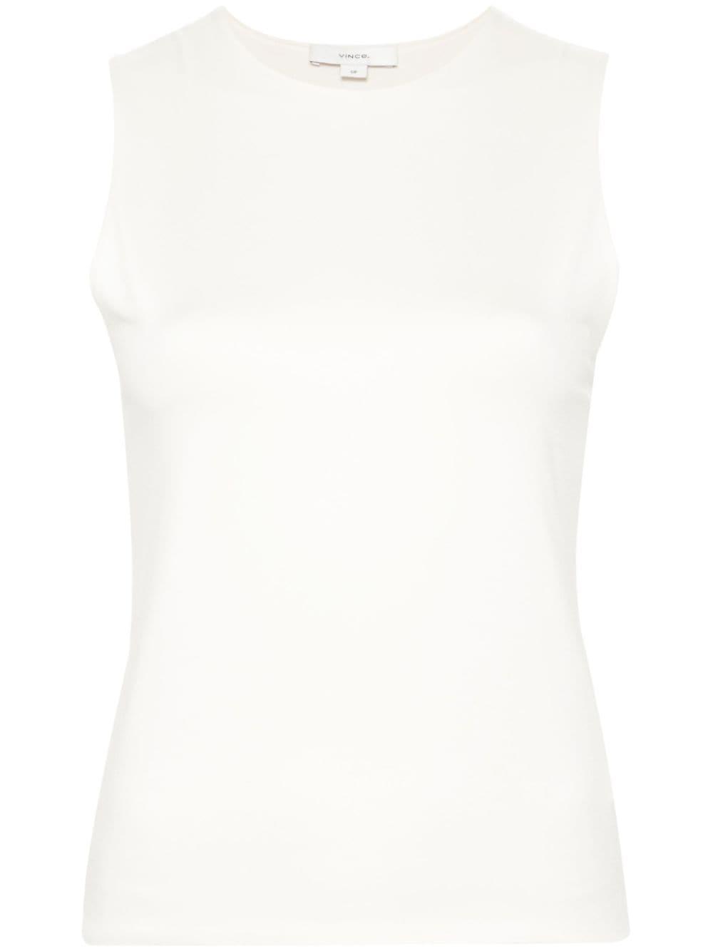 sleeveless double-layer top