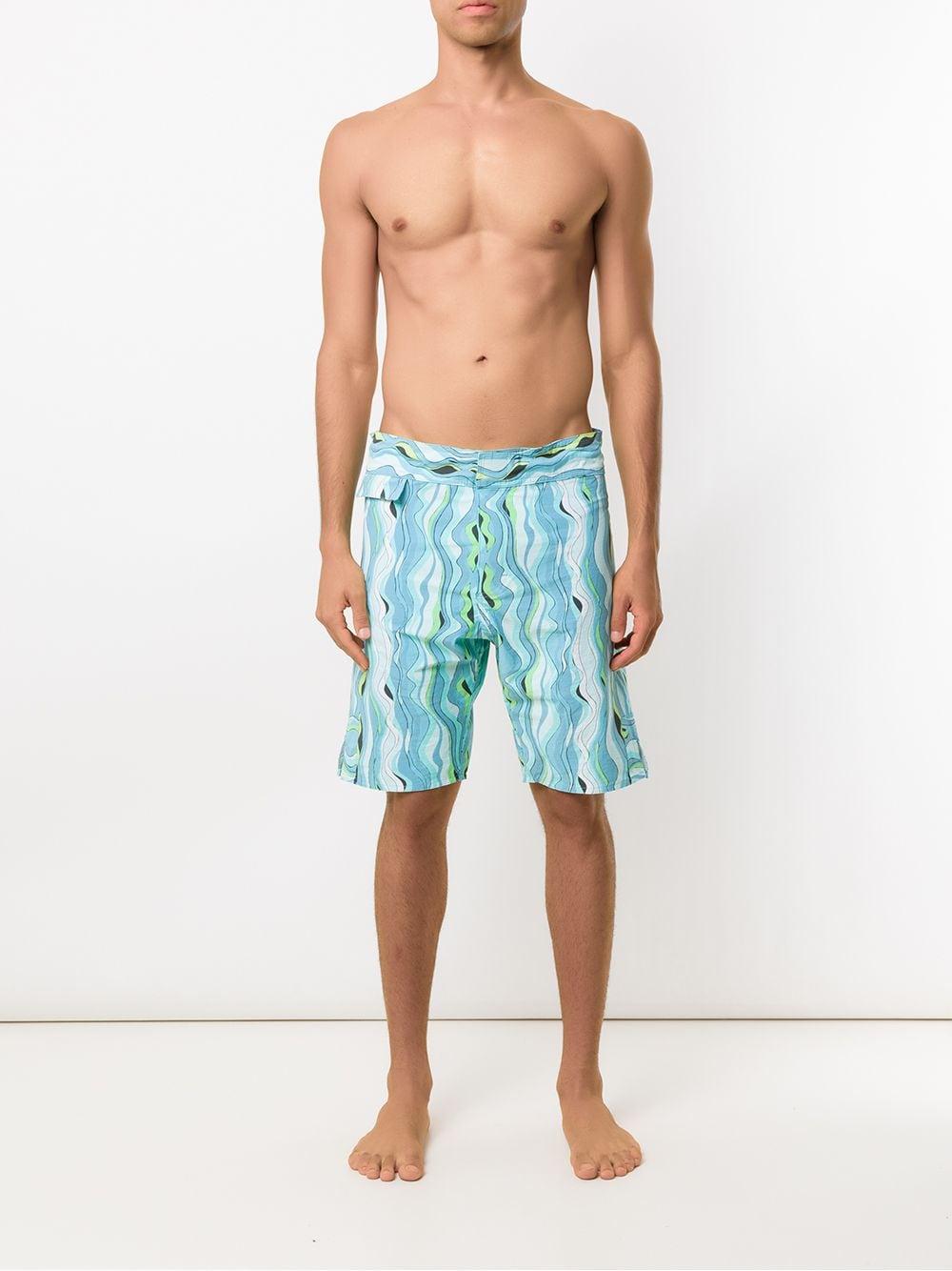 printed swim short