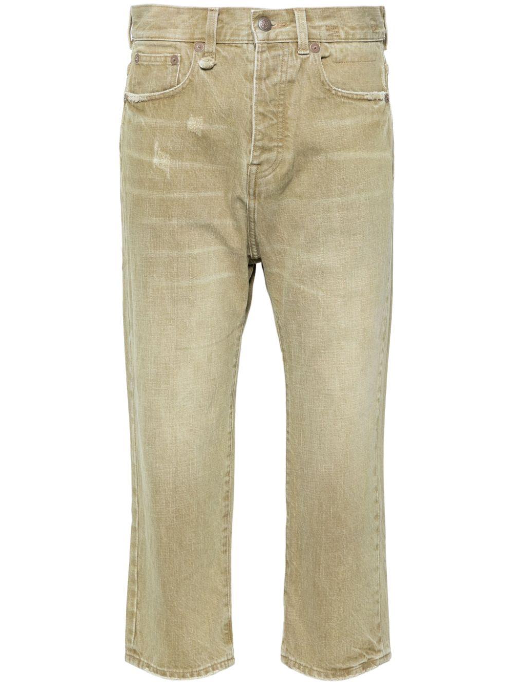 low-rise cropped jeans