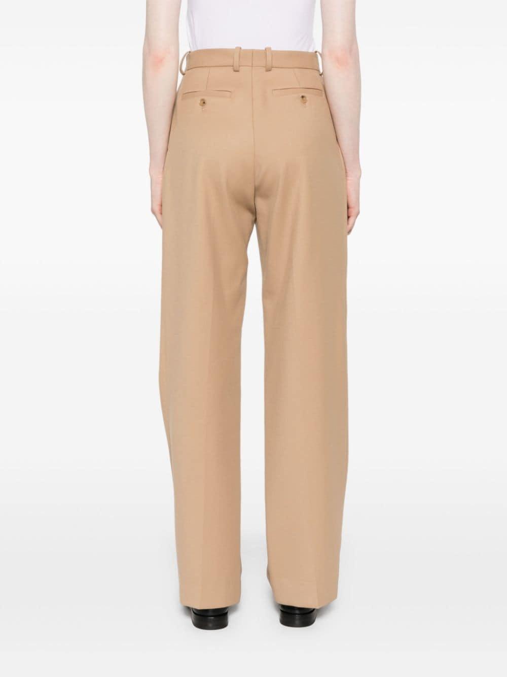 pleat-detail trousers