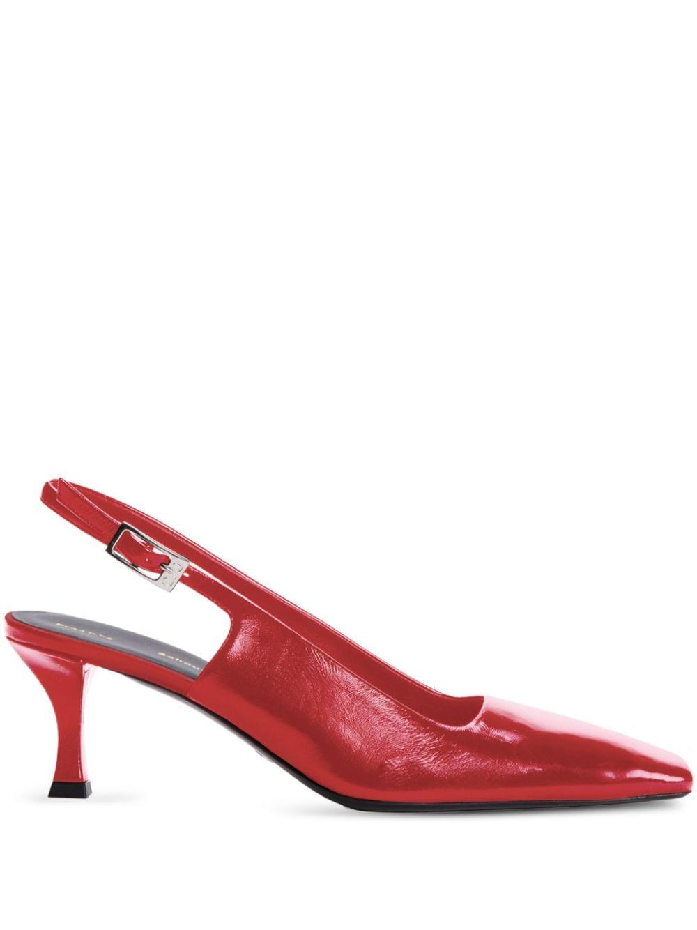 slingback leather pumps