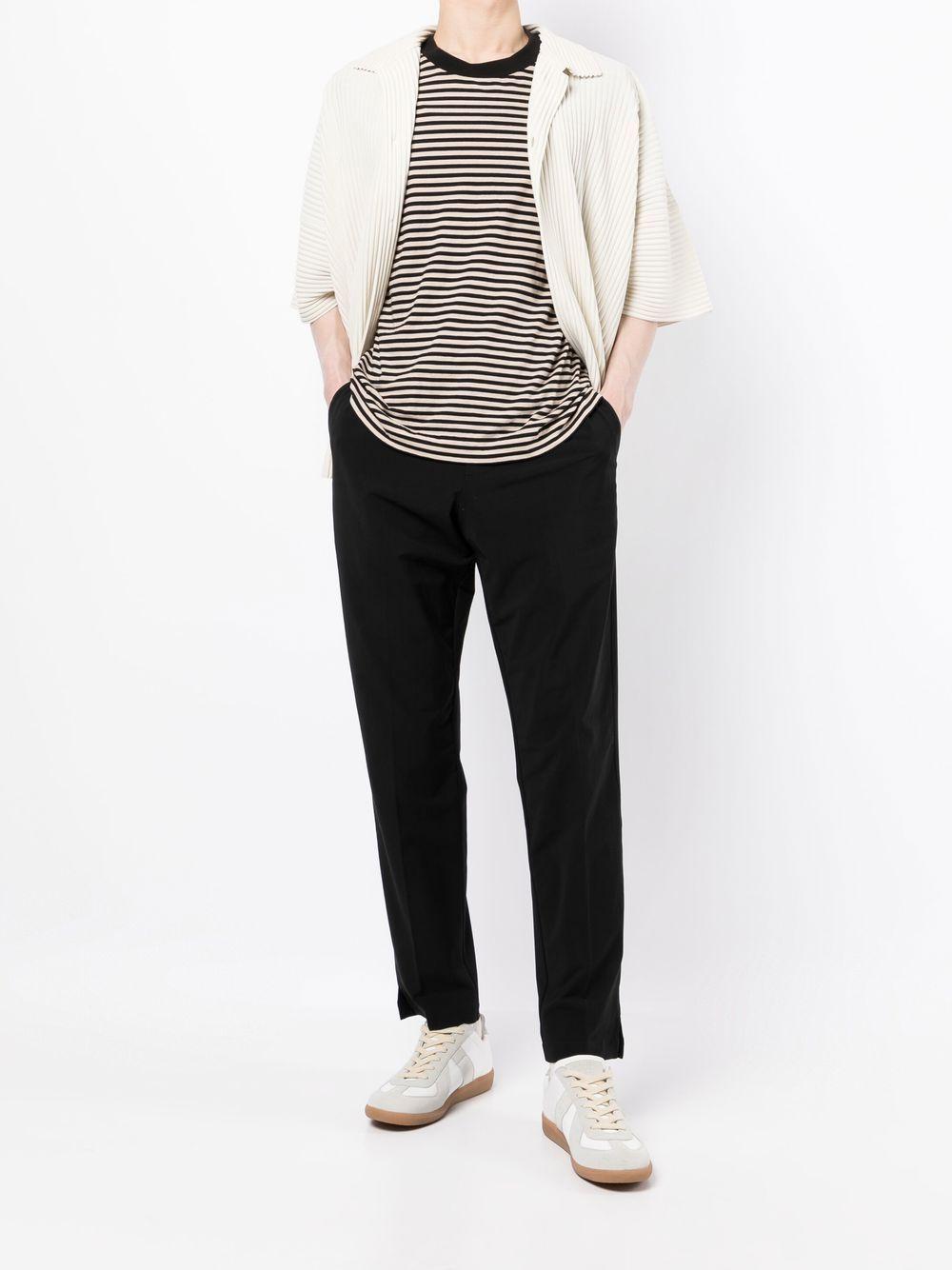 straight-leg tailored trousers