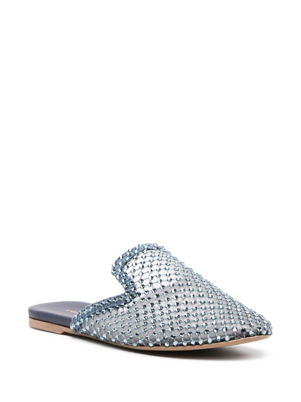 Gilda crystal-embellished mules