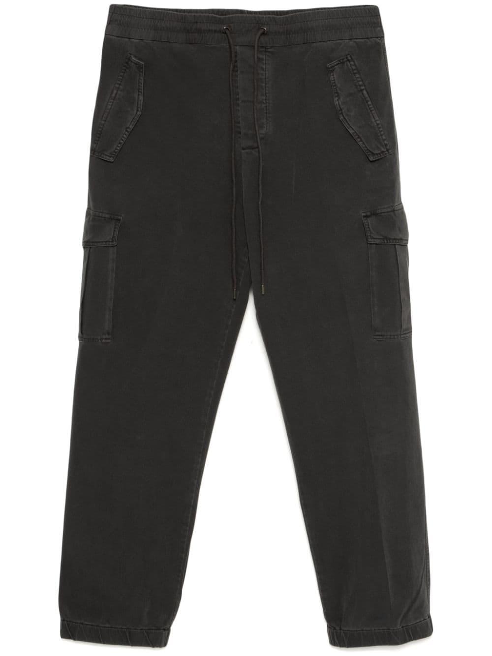 cargo straight-leg trousers